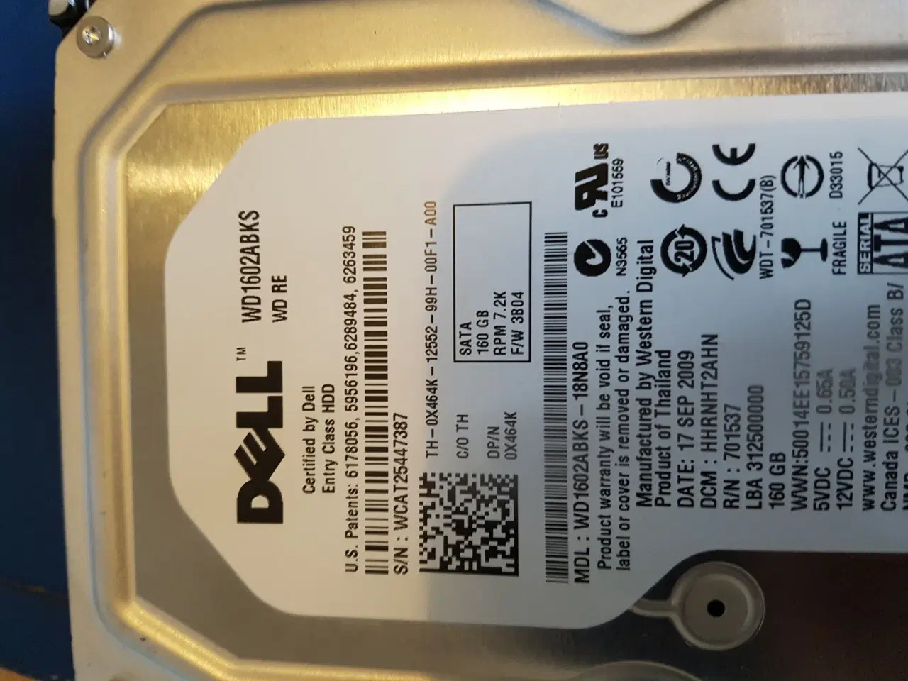 Billede 3 - 2x160gb Dell stationær sata harddiske