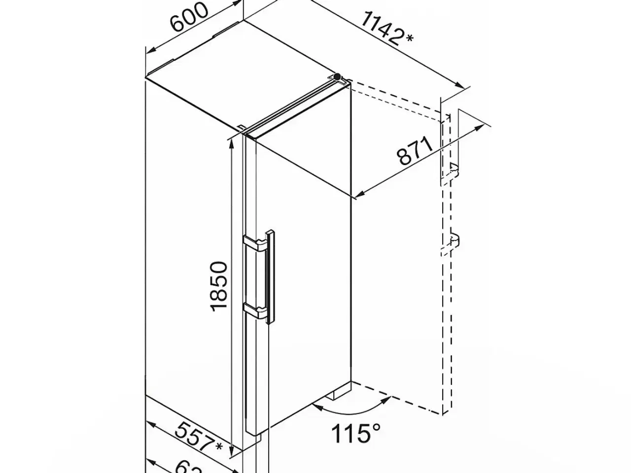 Billede 3 - Miele fritstående køleskab 
