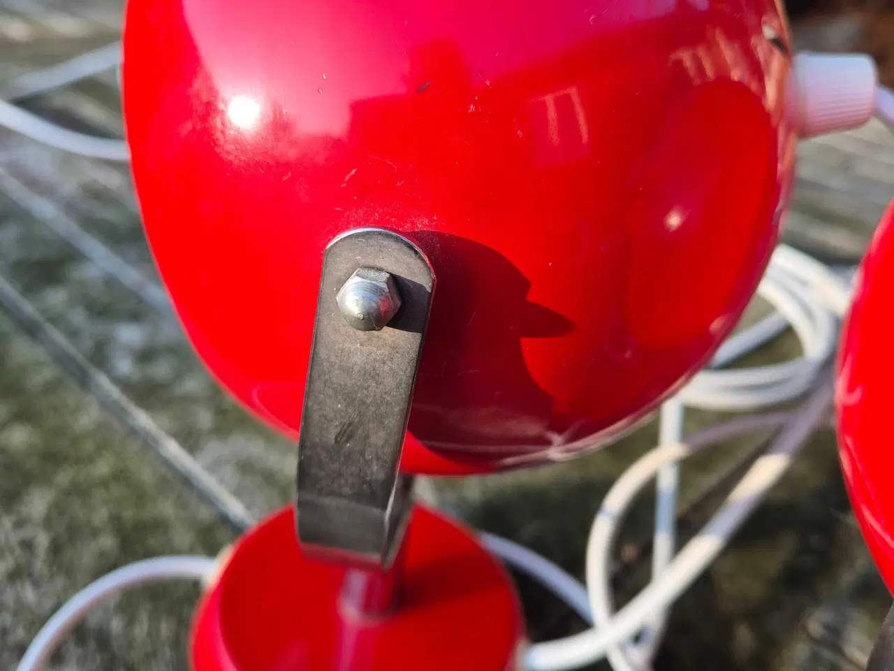 Billede 11 - Herlige røde væglamper med beslag