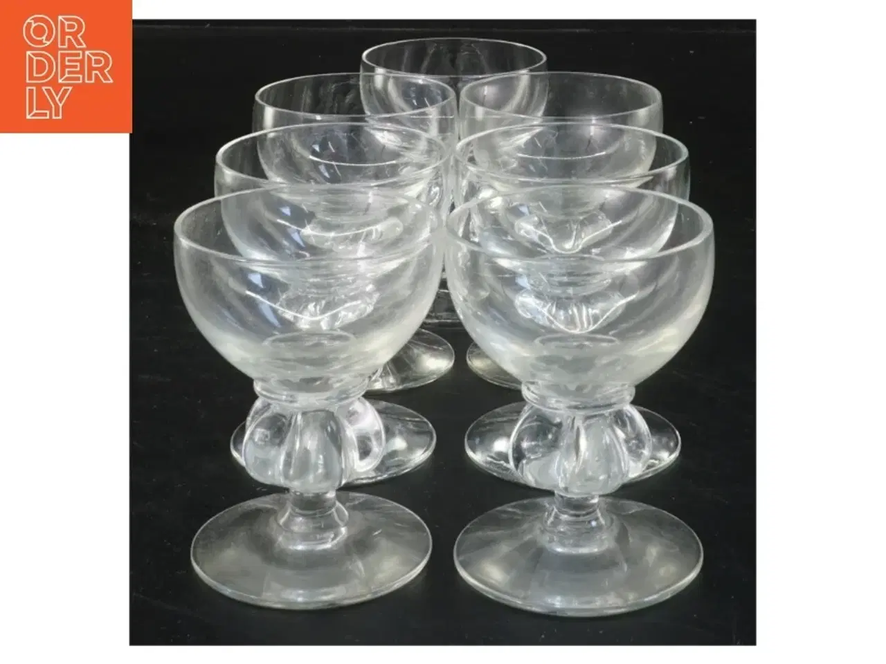 Billede 1 - Sæt af 8 glas fra Holmegaard (str. Ø 5,5x7,5 cm)