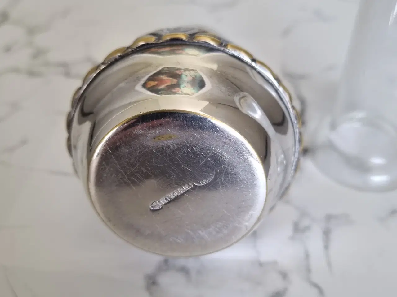 Billede 7 - Smuk lille vintage vase i sølvplet fra Victoria 