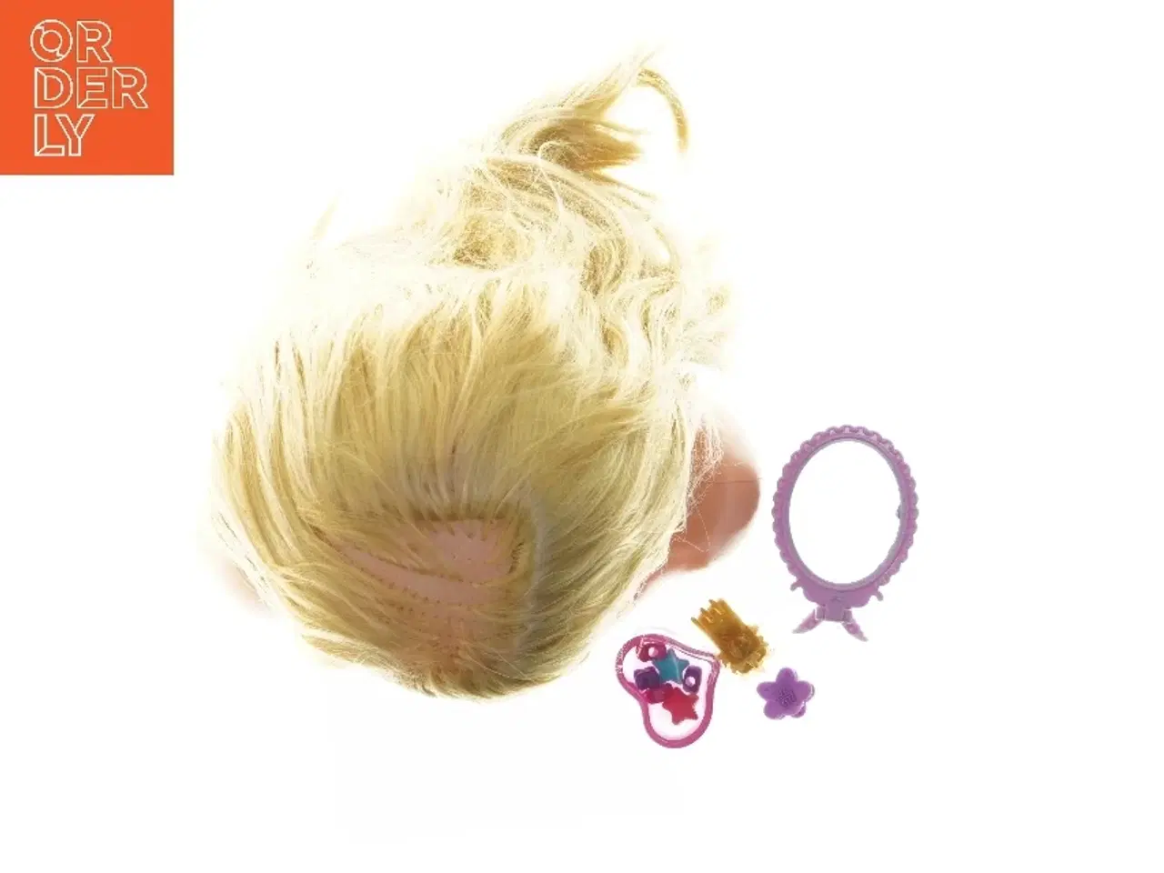 Billede 3 - Frisørdukkehoved med tilbehør (str. 28 cm)