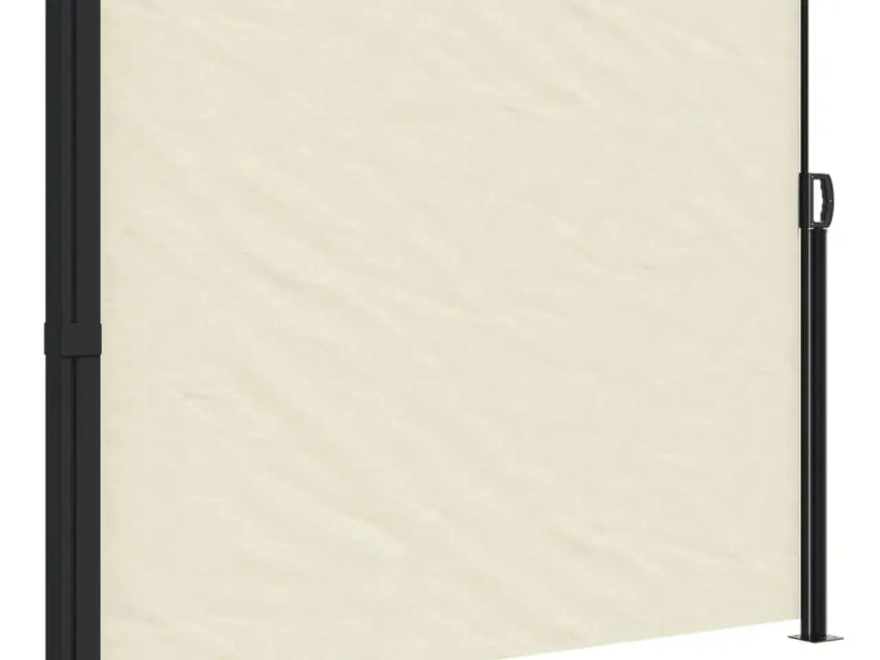 Billede 2 - Sidemarkise 160x500 cm sammenrullelig cremefarvet