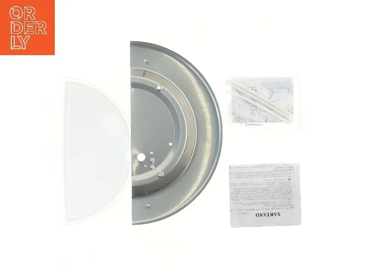 Billede 2 - Væglampe med halvcirkelformet design (str. 31,5x15,5 cm)