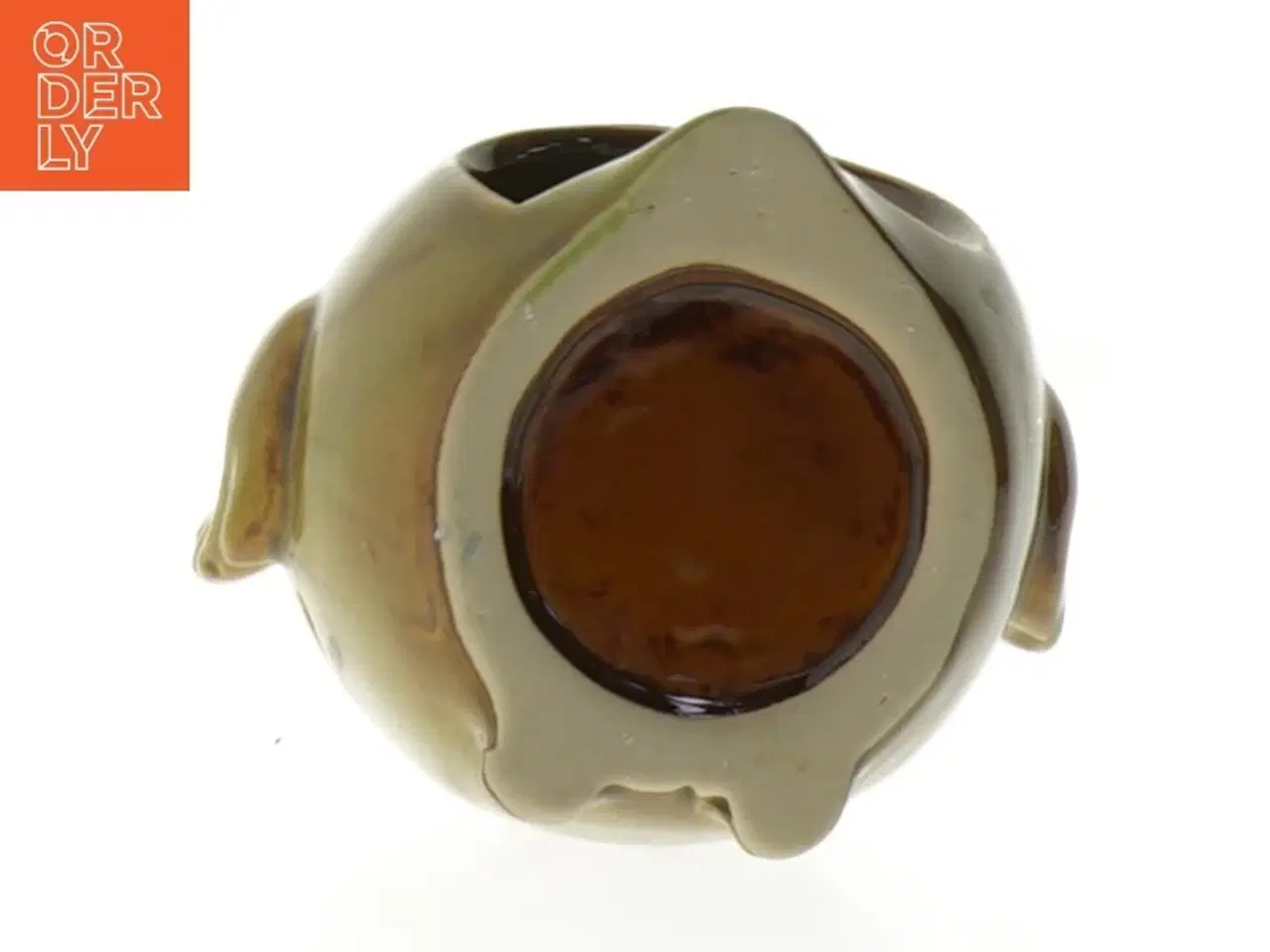 Billede 4 - Uglerformet keramisk fyrfadsstage (str. 9 cm)