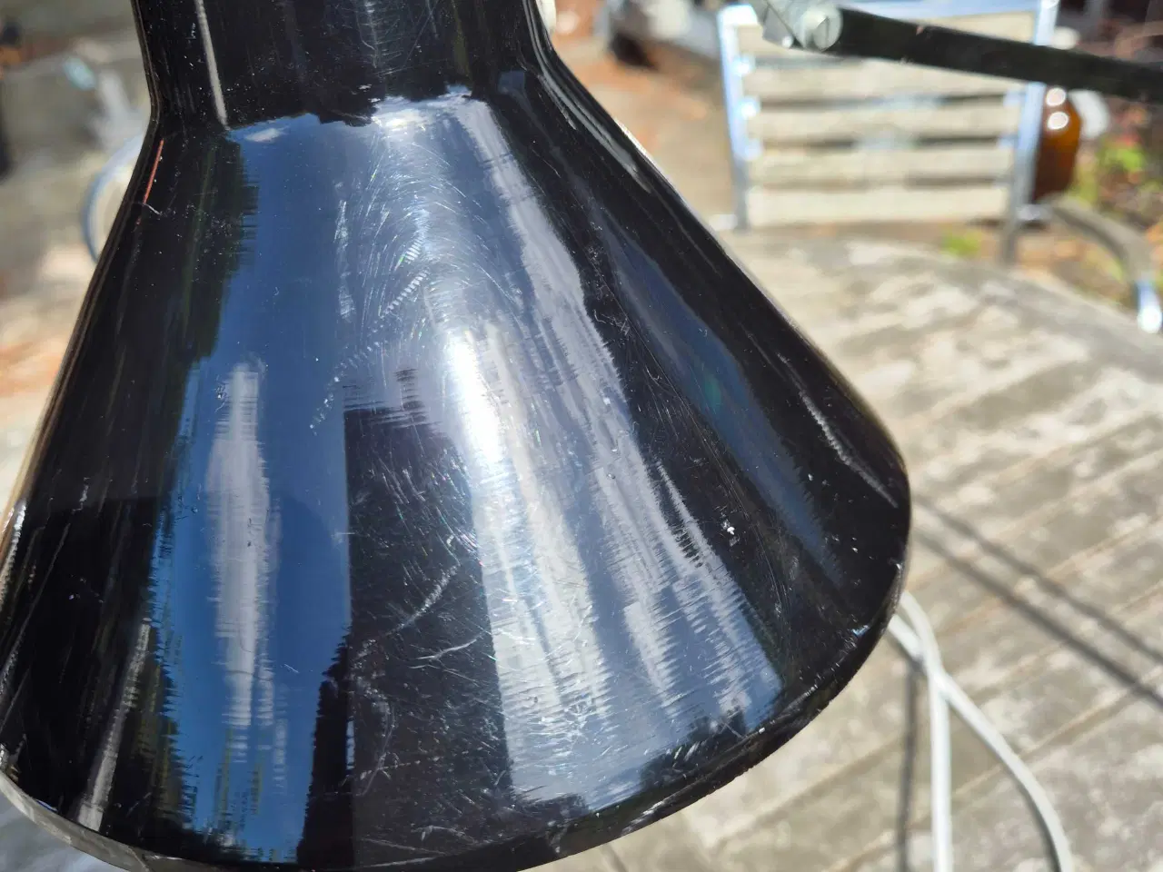 Billede 5 - Skinnende sort arkitektlampe 