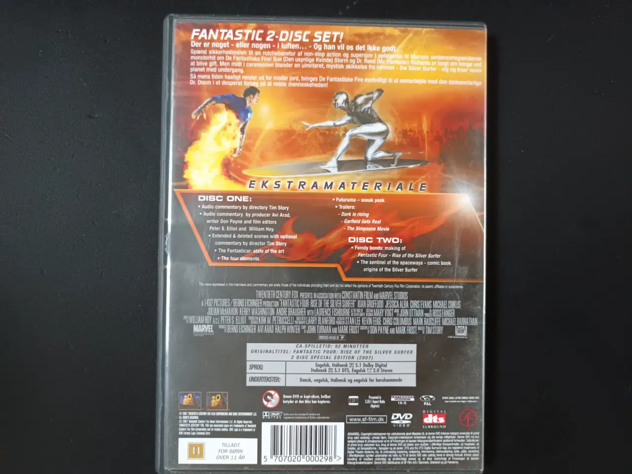 Billede 2 - Fantastic 4 Rise of the Silversurfer  Dobbelt dvd