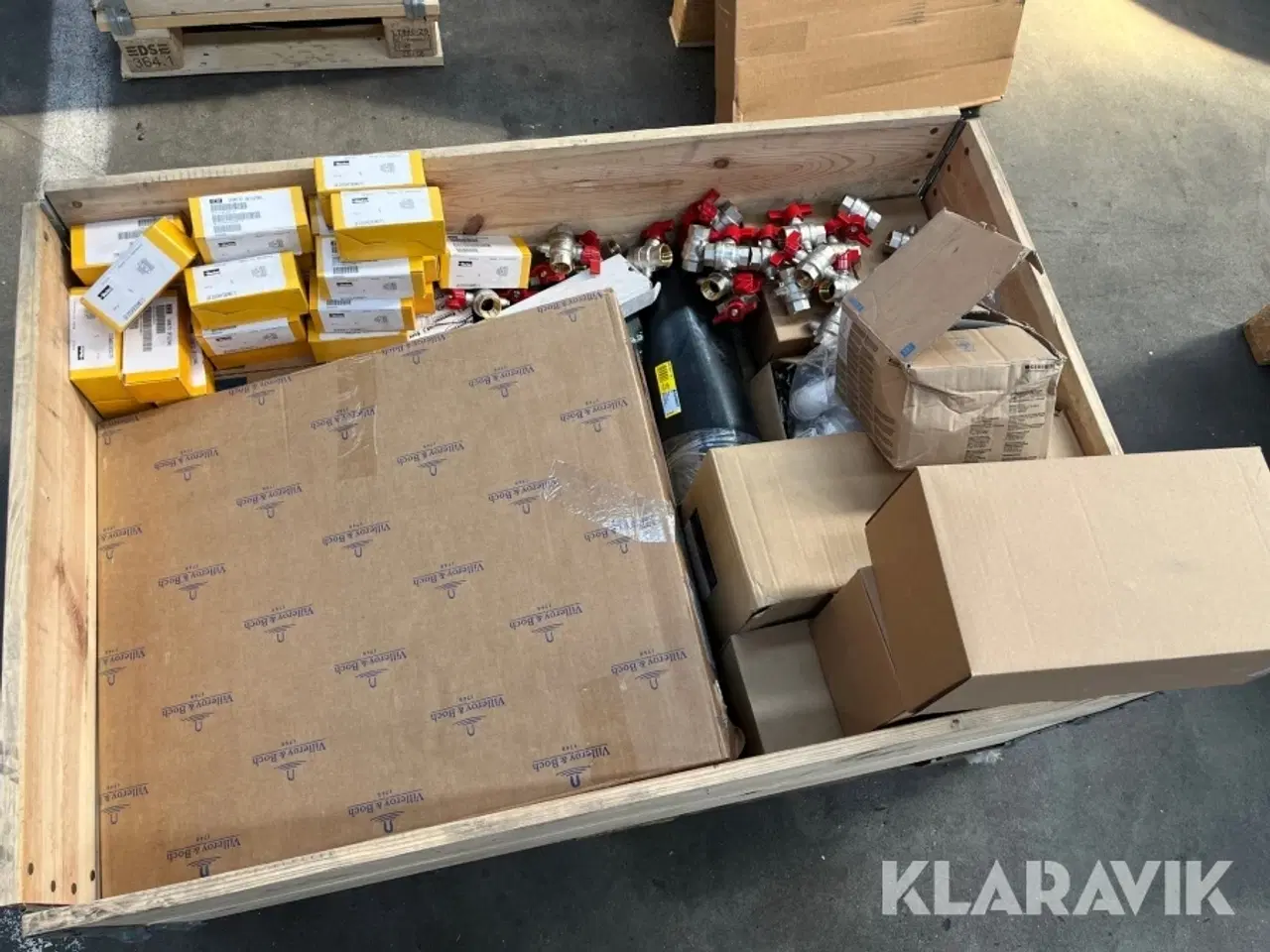 Billede 1 - Blandet lot - håndvask, ventiler, fittings og øvrigt