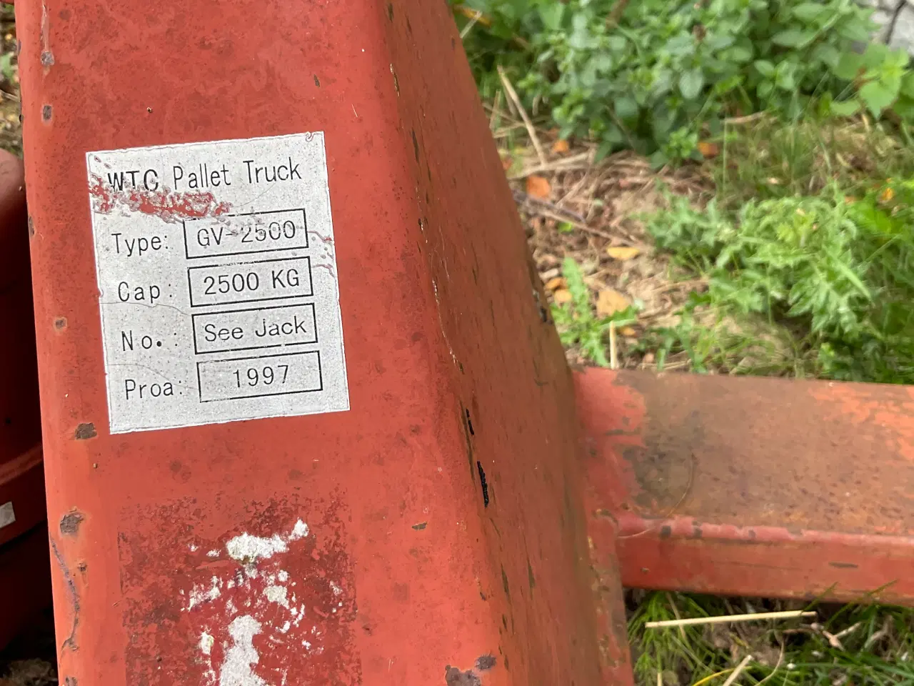 Billede 3 - WTC Pallet Truck DV2000 Palleløfter 2000 kg- åben 