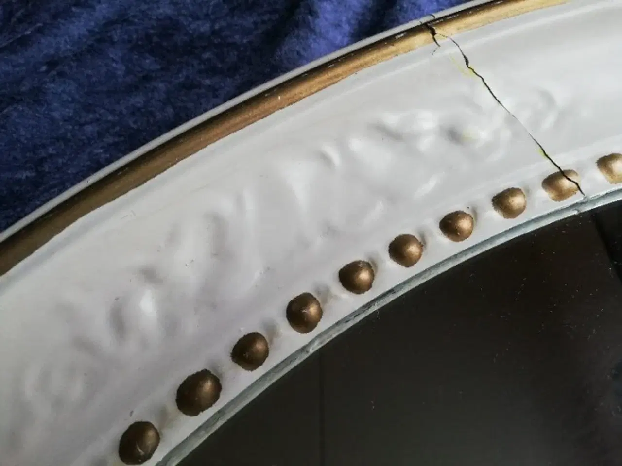 Billede 2 - Gammelt spejl – massivt træ