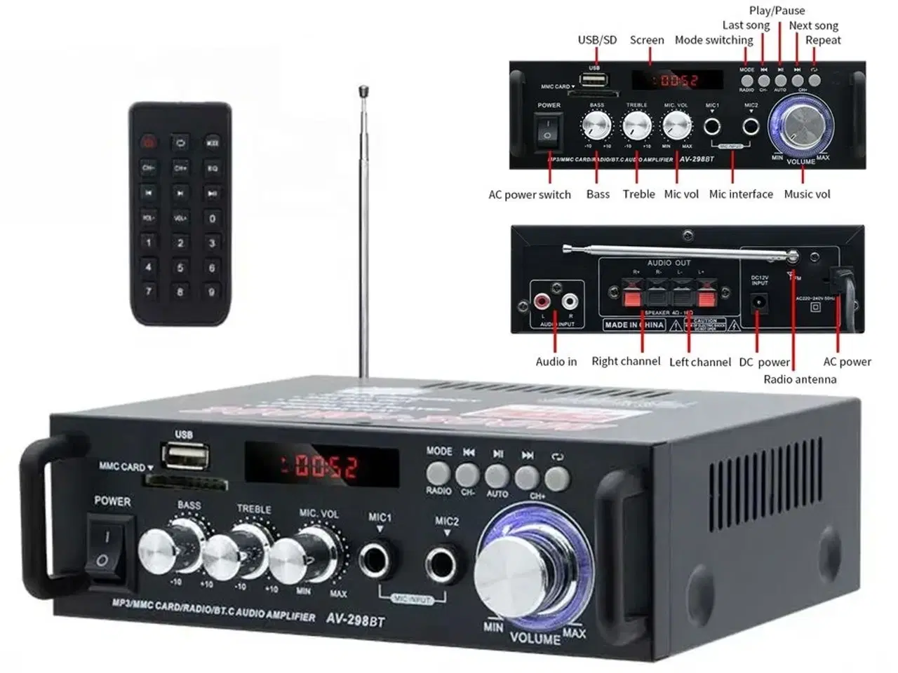 Billede 1 - HiFi Forstærker 2 x 300 watt max. Effekt.