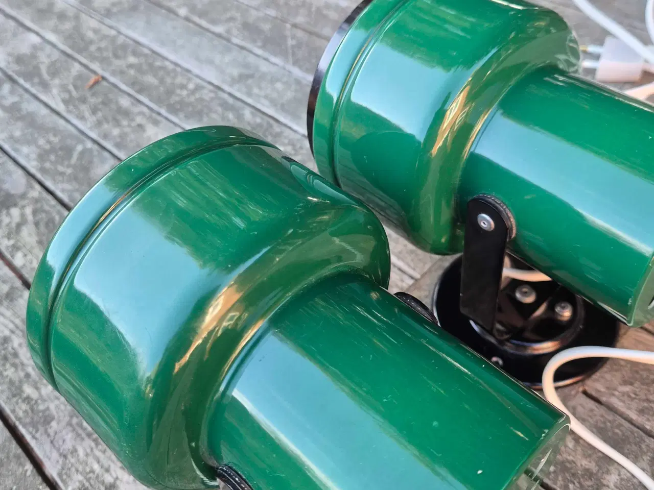 Billede 5 - Fine flaskegrønne væglamper