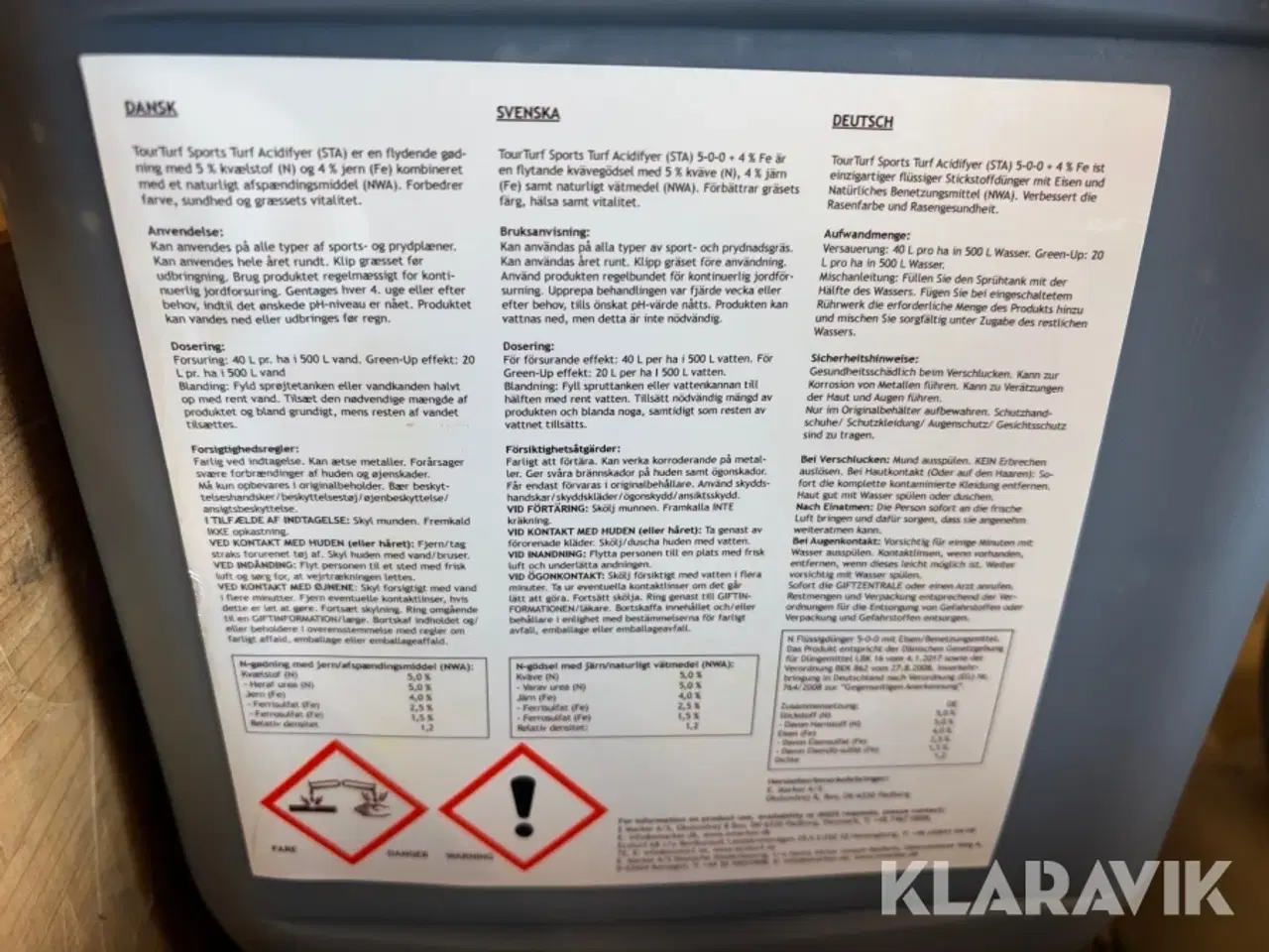Billede 5 - Gødnings- og jordforbedringsmiddel til græs TourTurf Sports 97 styk x 10L