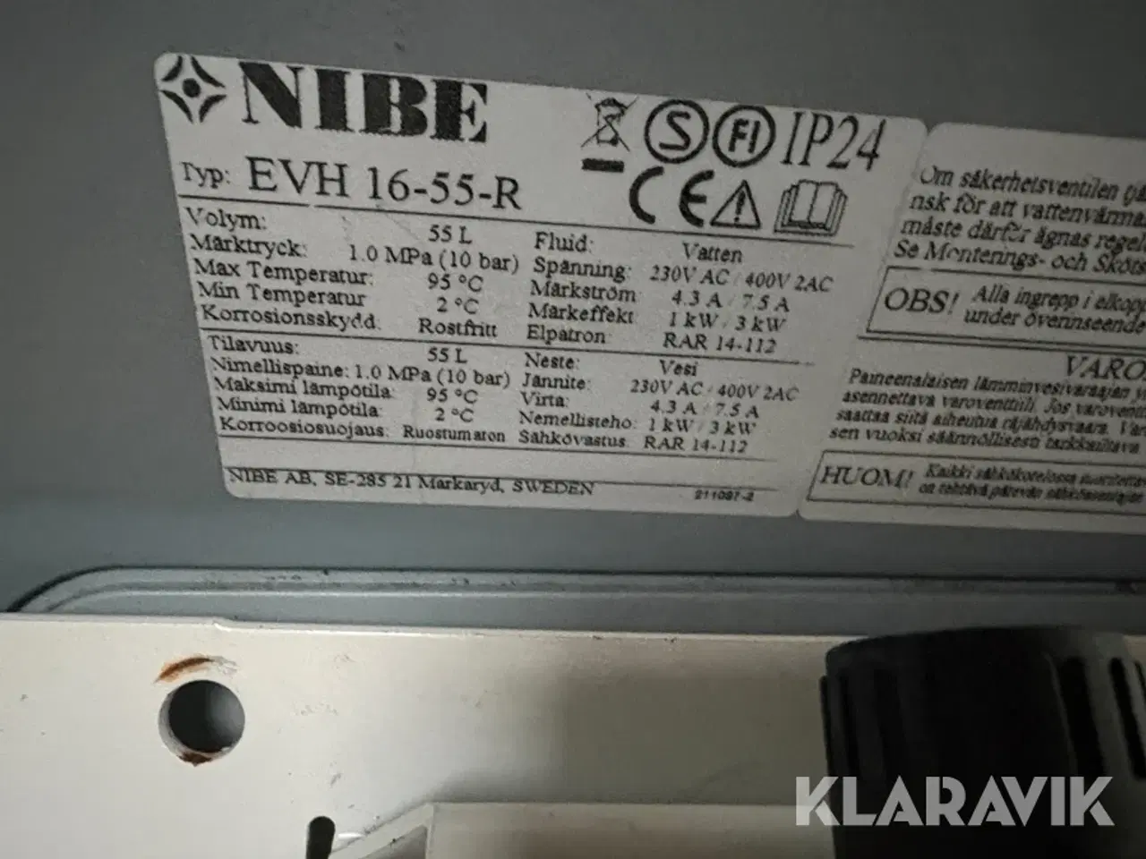 Billede 12 - Varmtvandsbeholdere Nibe Eminent EVH 16-55-R 2 styk