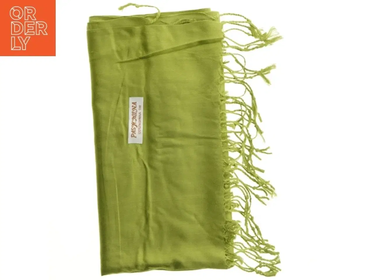 Billede 1 - Grønt pashmina / cashmere sjal (str. 70 x 180 cm)