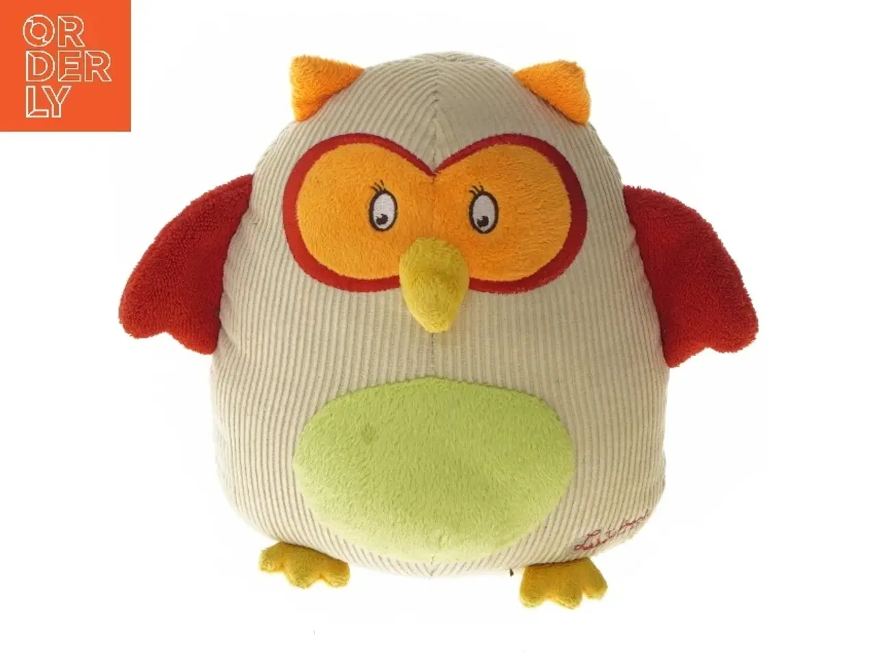 Billede 1 - Bamseformet ugle plysdyr (str. 23 cm)