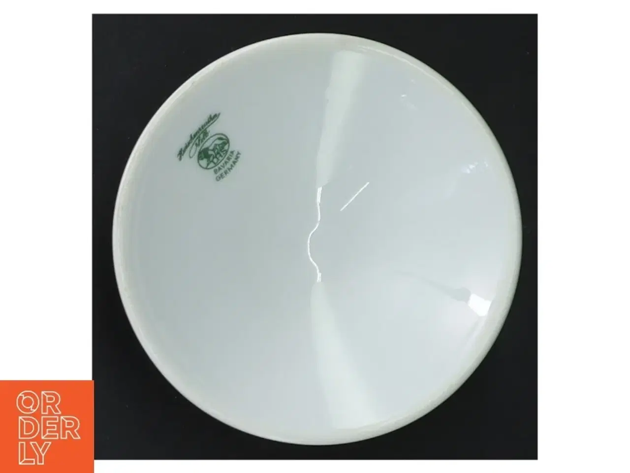 Billede 3 - Lysestage i porcelæn med rosemotiv fra Hutschenreuther (str. Ø 9 cm)