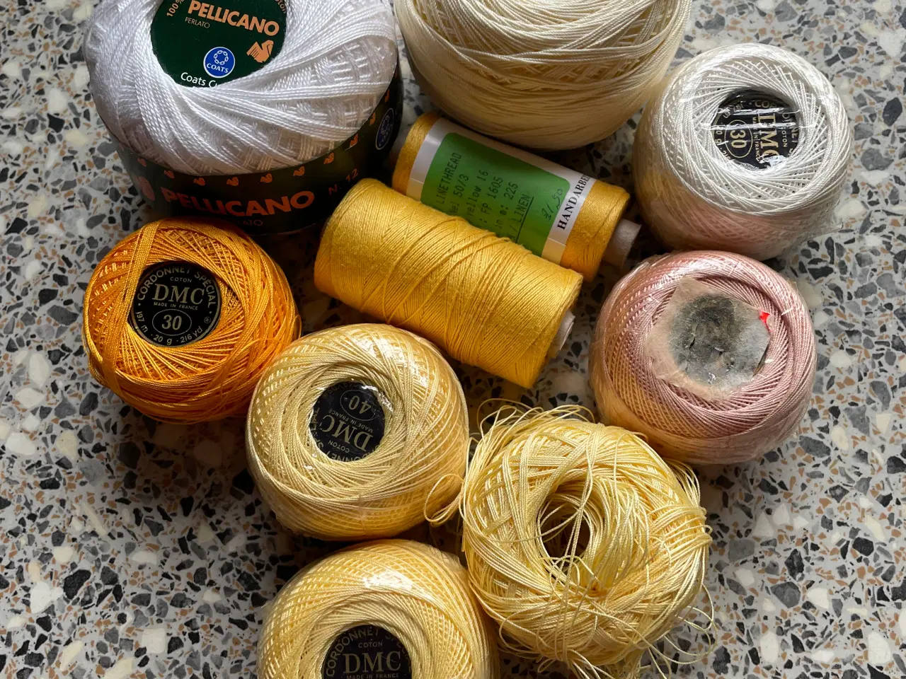 Billede 1 - Garn til knipling, orkis hækling m.m.