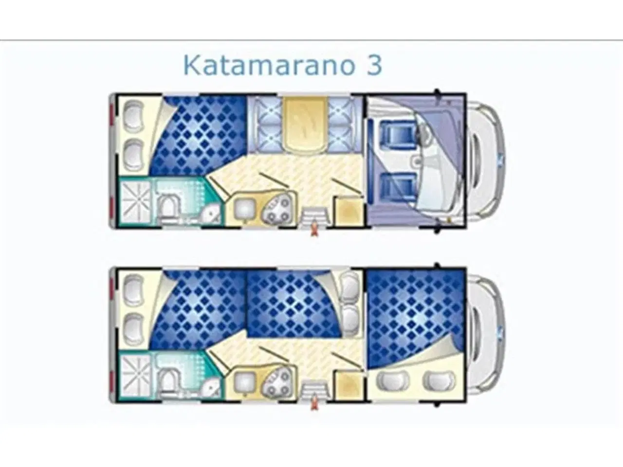 Billede 3 - 2007 - Rimor Katamarano 3   Alkovecamper med 6 sele -og sovepladser