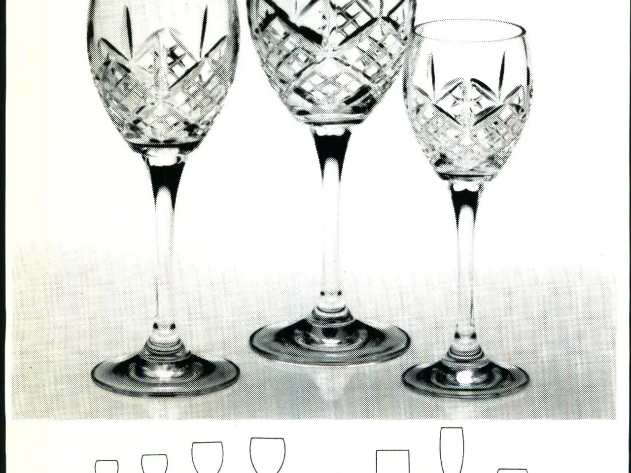 Billede 1 - Durham Snapsglas. H:150 mm. - Lyngby Glas