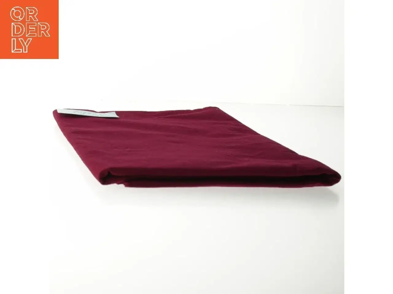 Billede 3 - Bordeauxrødt bomuld (str. 130 x 130 cm)