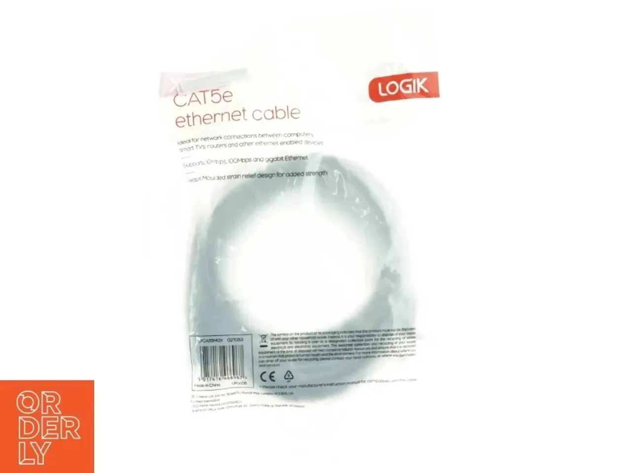 Billede 2 - CAT5e Ethernet kabel fra Logik (str. 500 cm)