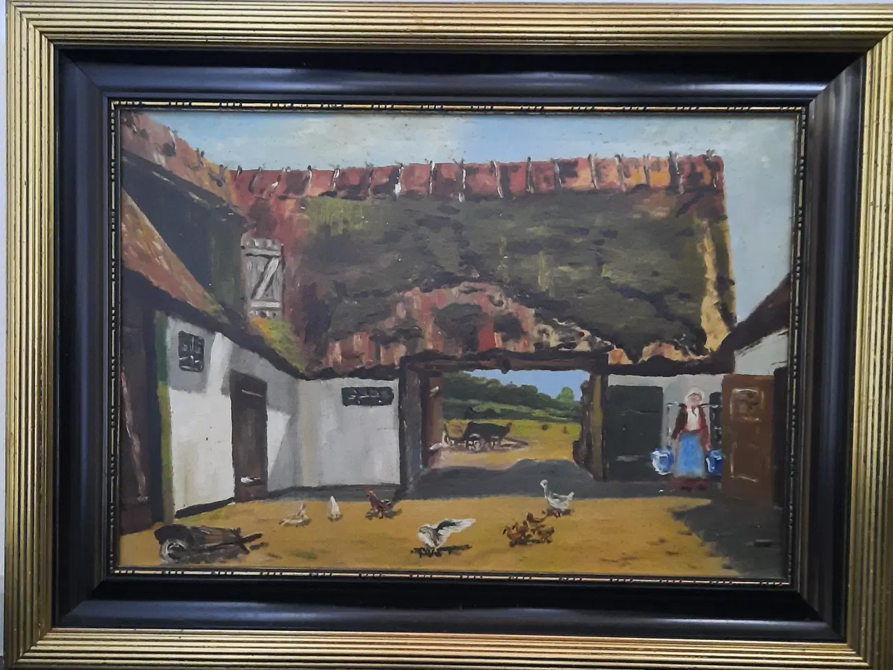 Billede 1 - Oliemaleri. Ramme st. 80 X 60 cm