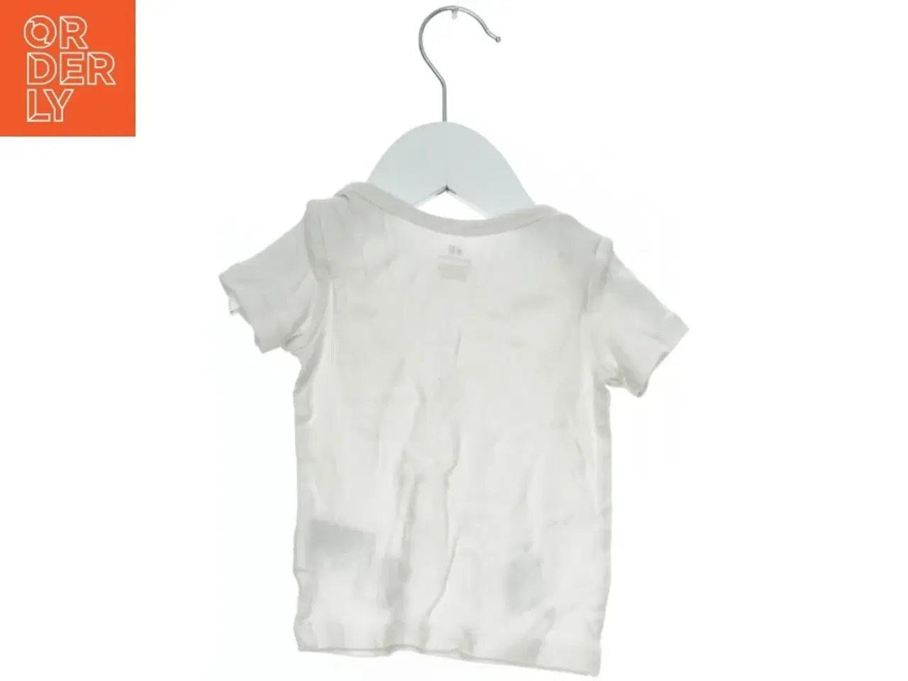 Billede 2 - Hvid T-shirt med dyremotiv fra H&M (str. 68)
