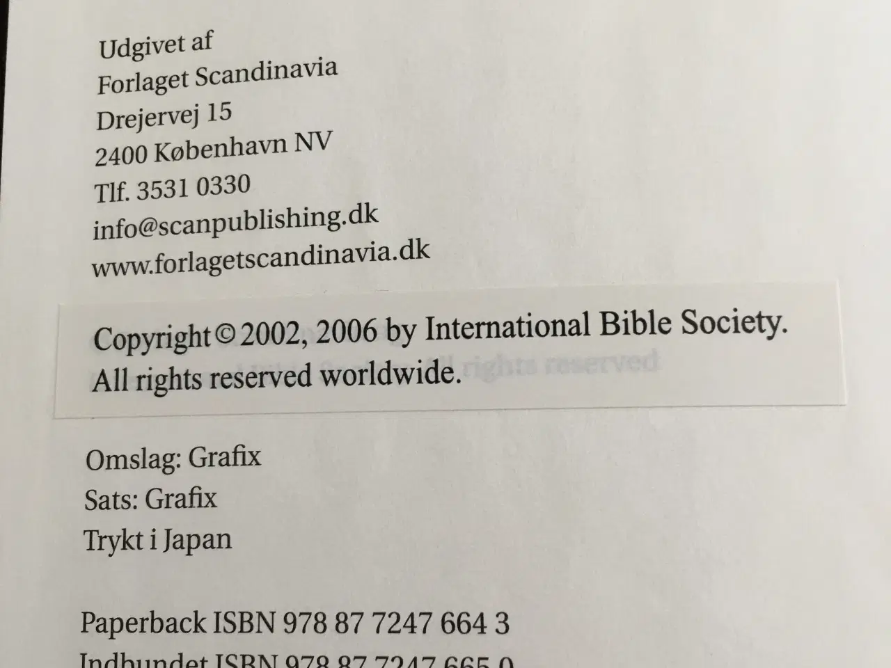Billede 1 - Bibel, Guds ord, let læselig læder indbundet og ny