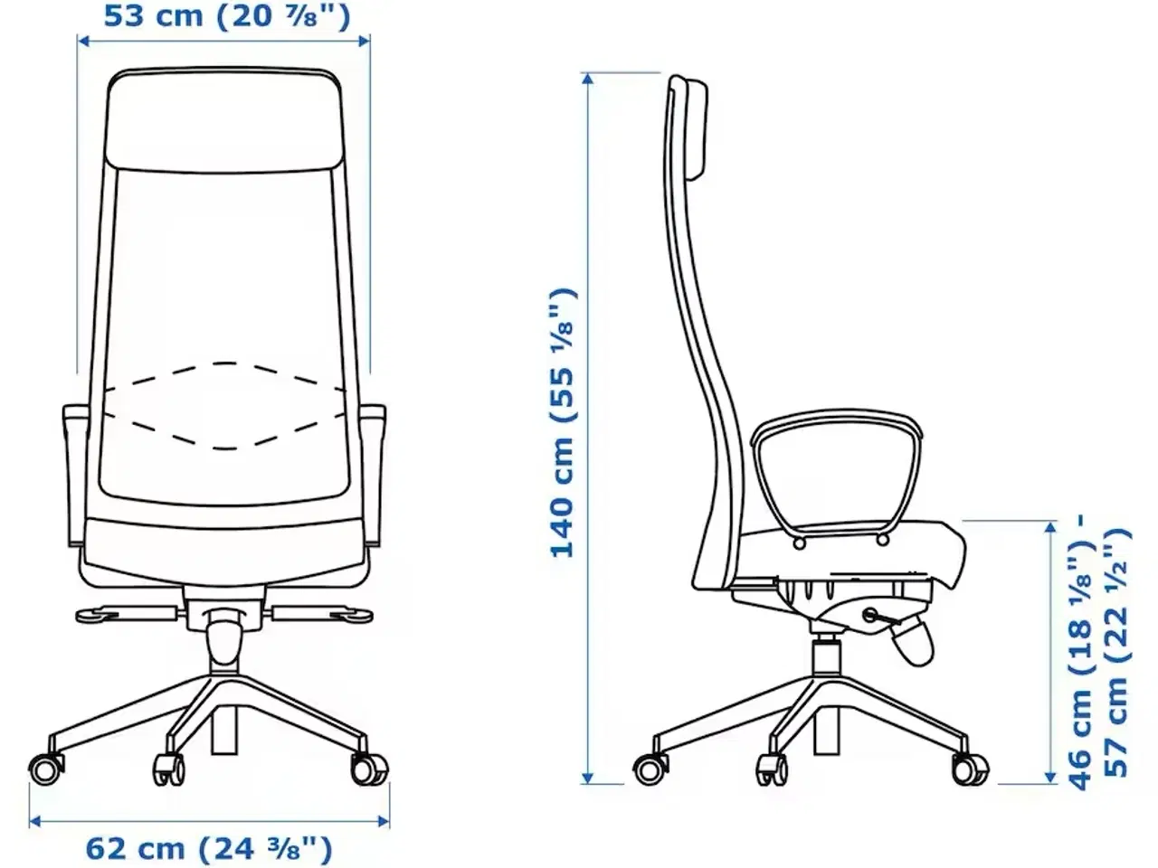 Billede 2 - Kontorstol, IKEA - MARKUS