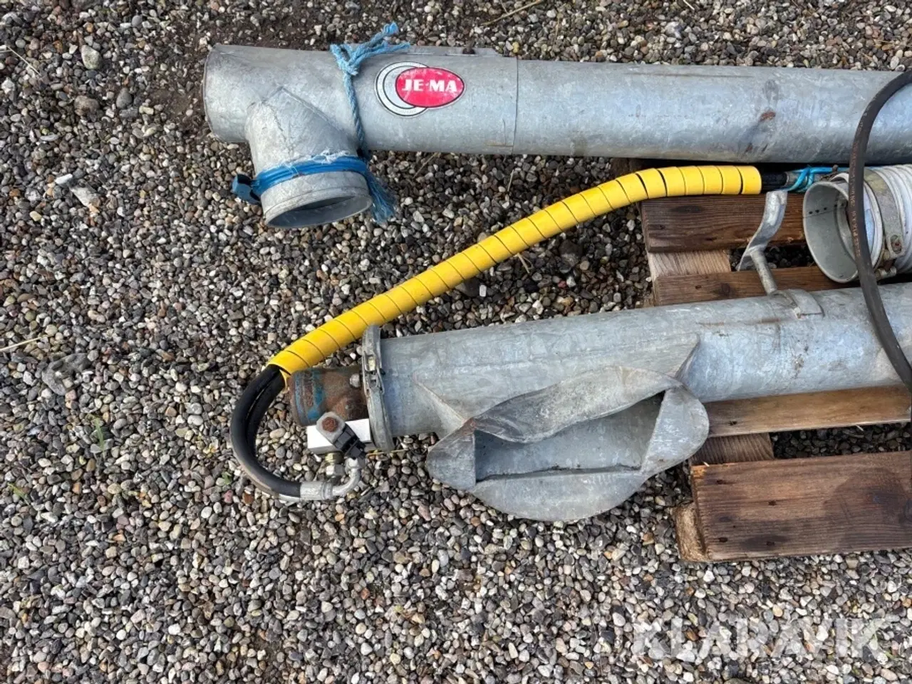 Billede 7 - Kornsnegl JE-MA T31 til vogn – hydraulisk med elektrisk start/stop