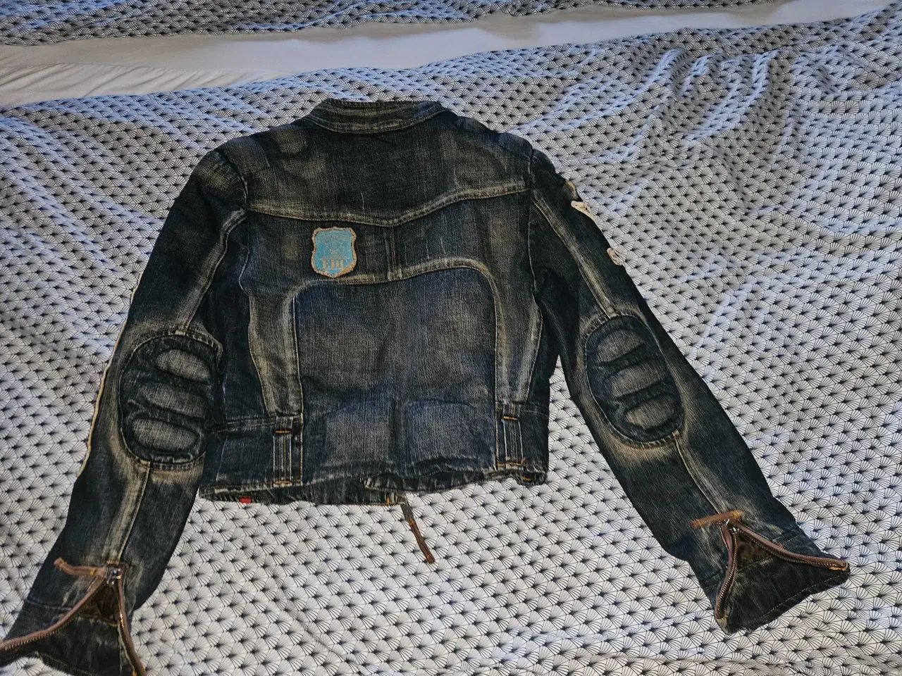 Billede 4 - Cowboyjakke, fed model. Slidt look.Str. L