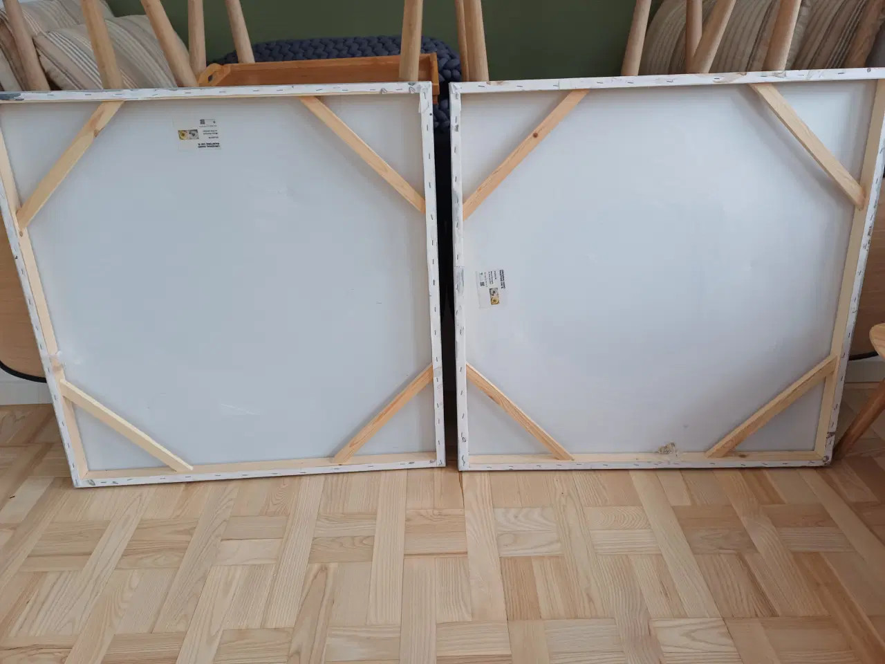 Billede 2 - Smukke håndmalede malerier 80x80 cm