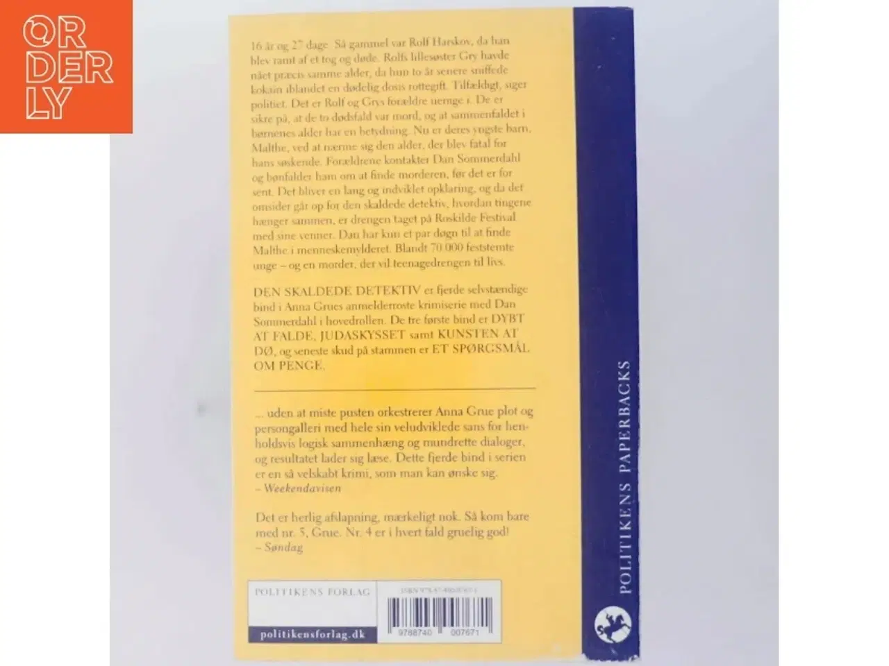 Billede 3 - Den skaldede detektiv af Anna Grue (Bog)