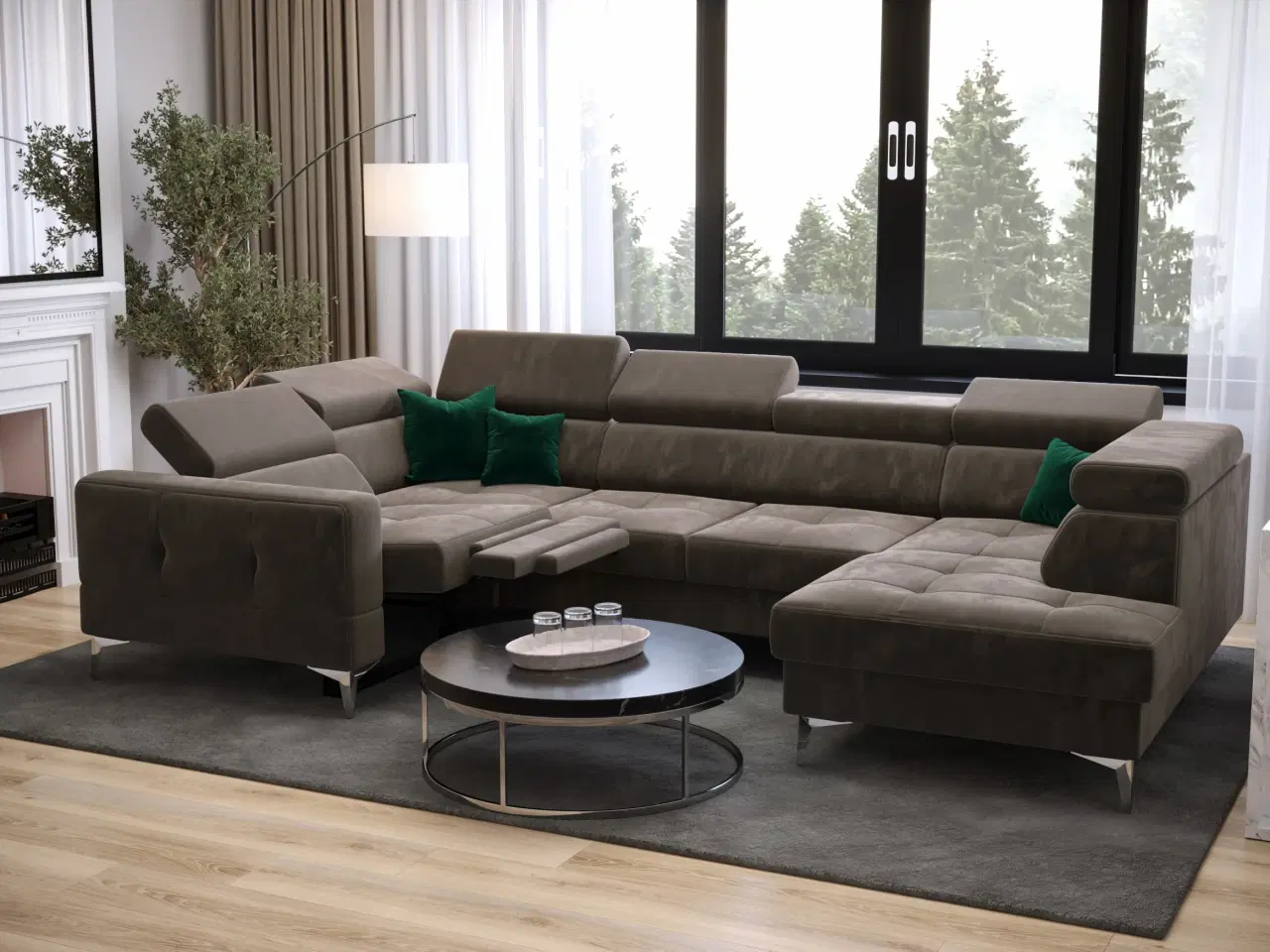 Billede 2 - TUTSEPI MAX I RELAX HJØRNESOFA MED SOVEFUNKTION 170x350x185 CM