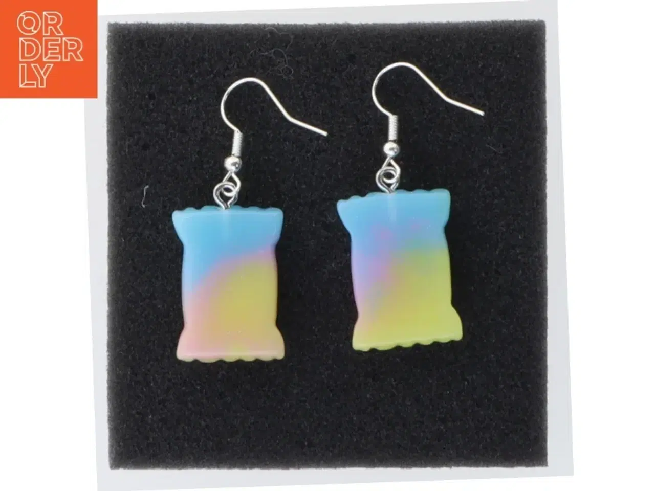 Billede 4 - Farverige 'Sweet' slikform øreringe (str. 1,5 cm)