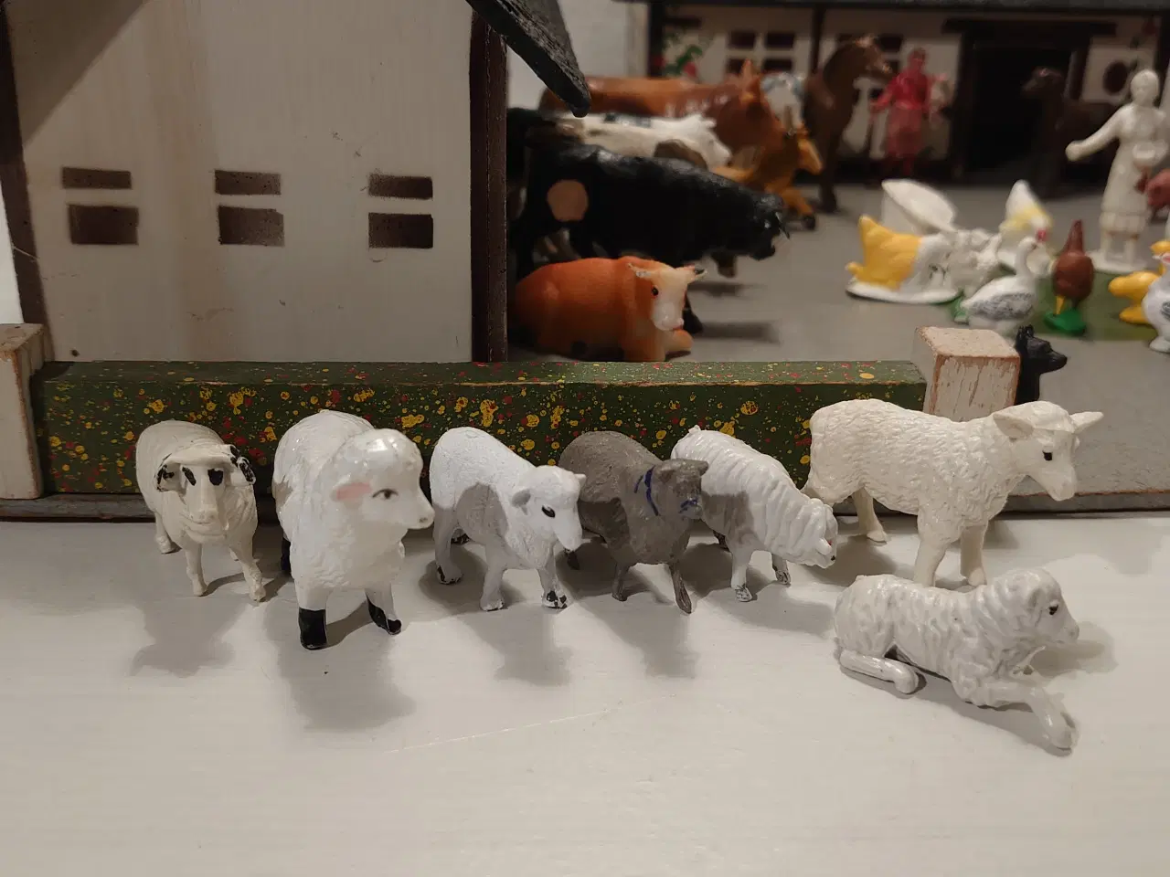 Billede 3 - Reisler træ bondegård+56 dele. Ca 1960