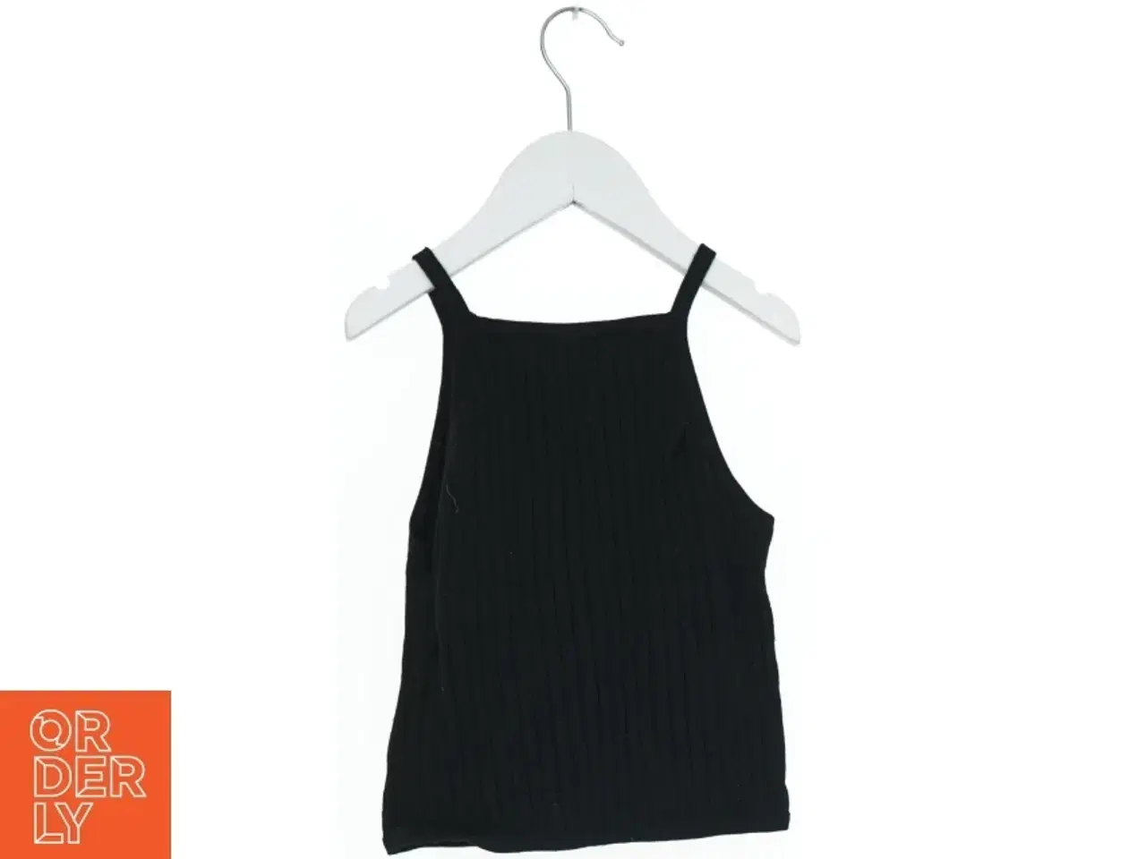 Billede 2 - Sort Ribbet Tanktop fra H&M (str. 140)