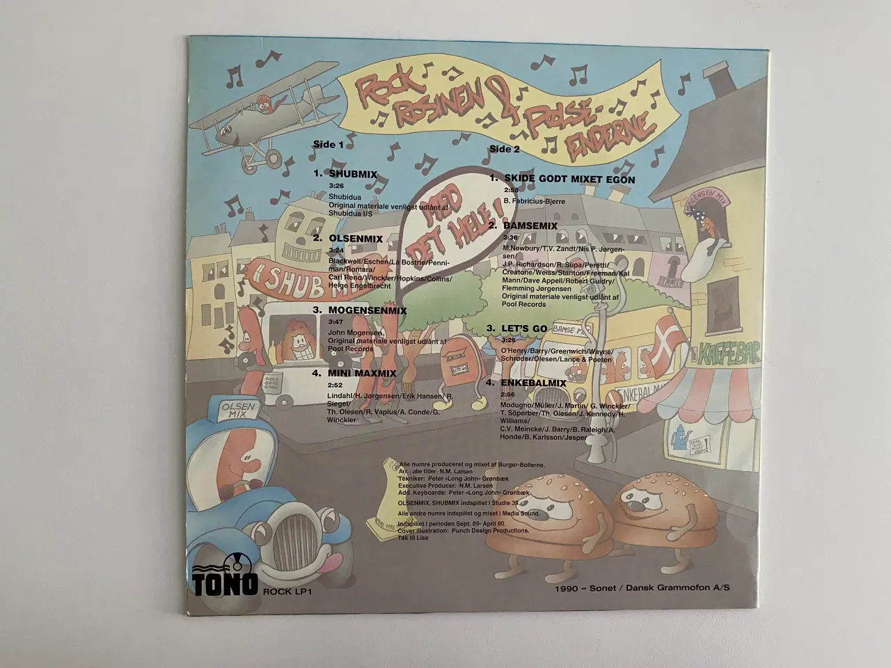 Billede 4 - LP.Rockrosinen & Pølseenderne ‎– Med Det Hele