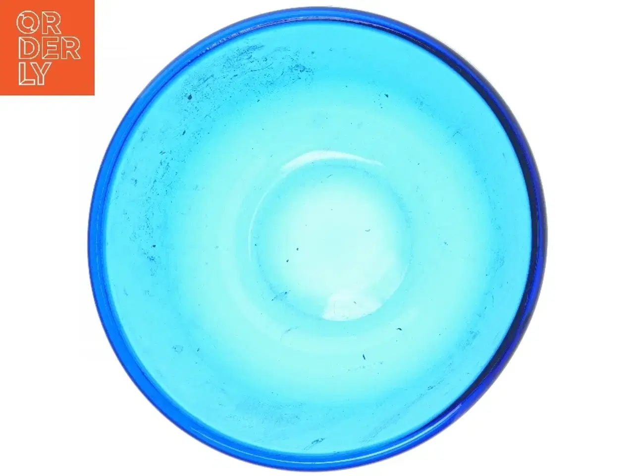 Billede 3 - Blå glasskål (str. Ø 24 cm)