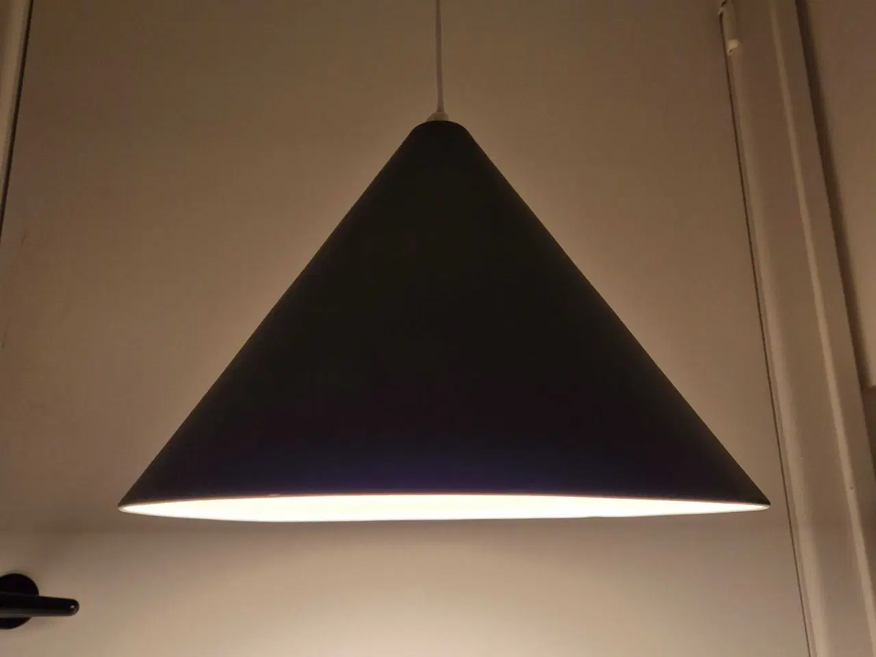 Billede 6 - Gråblå kegleformet retrolampe