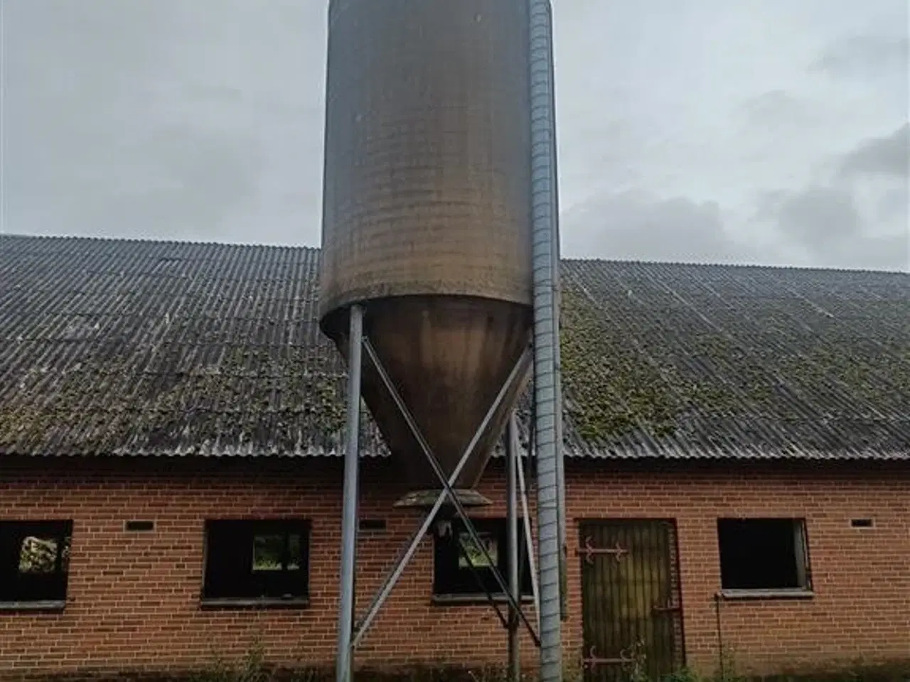 Billede 1 - - - - Glasfiber silo ca. 12 tons 20 m3