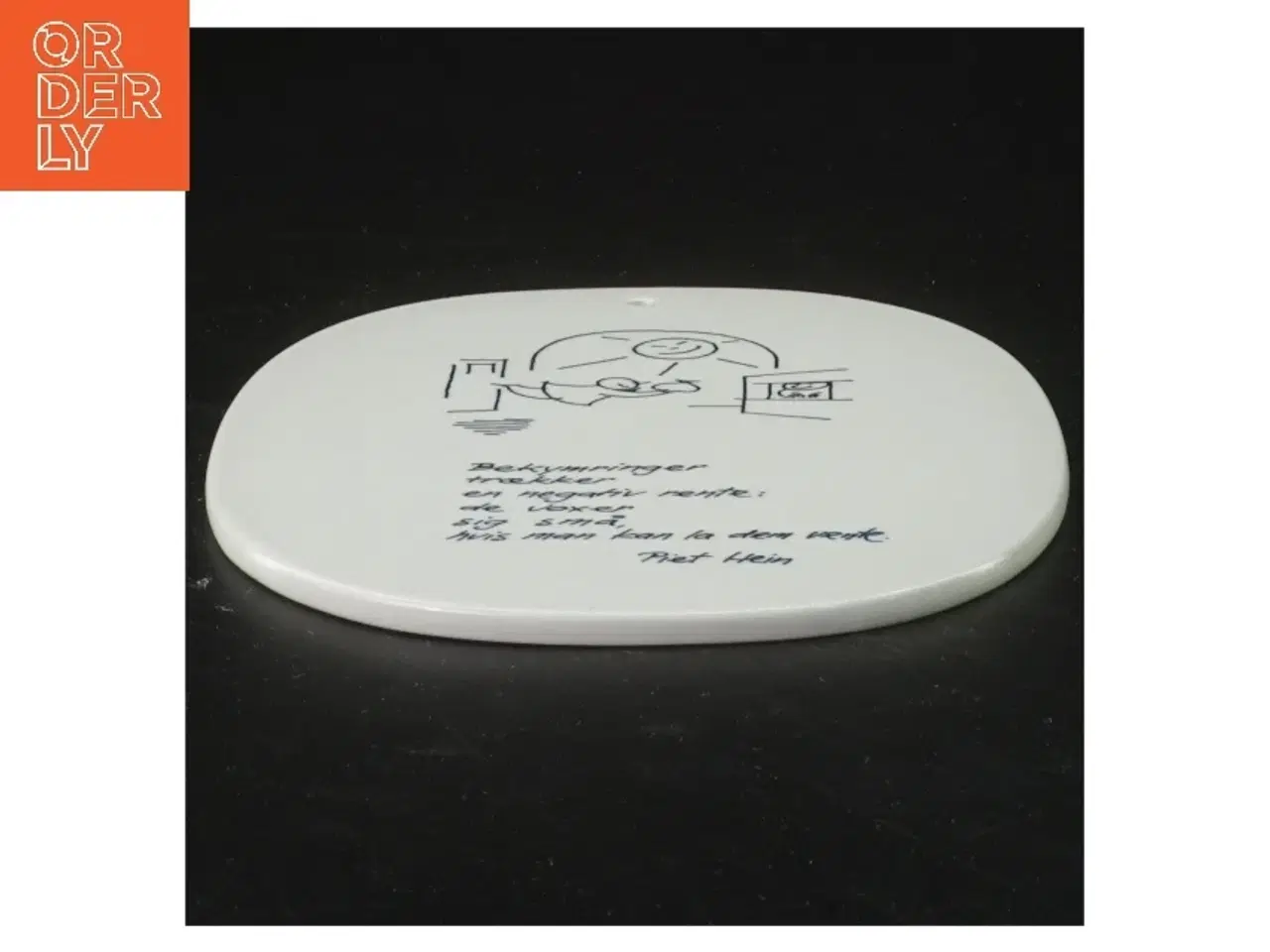 Billede 2 - Piet Hein vægplakette fra Royal Copenhagen (str. 17x14 cm)