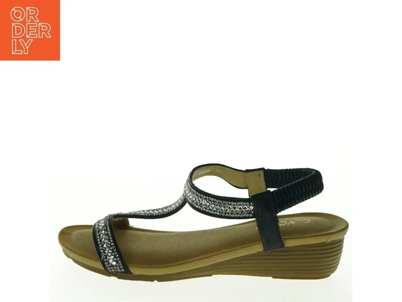 Billede 1 - Damesandaler med rhinsten fra Encor (str. 38)