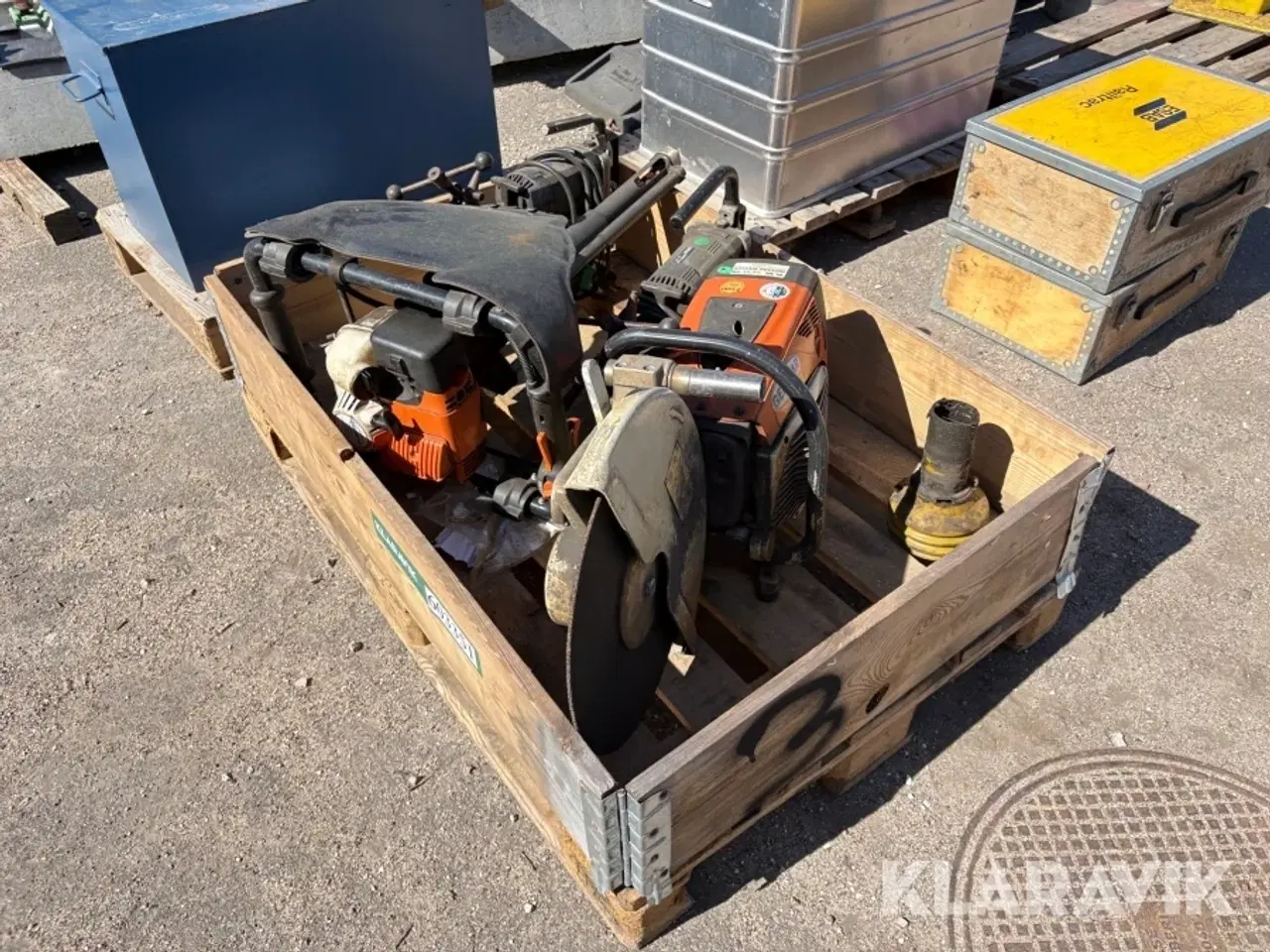 Billede 2 - Lot med Kapsav, Skinneboremaskine, cembre skinneboremaskine Geismar, Husqvarna