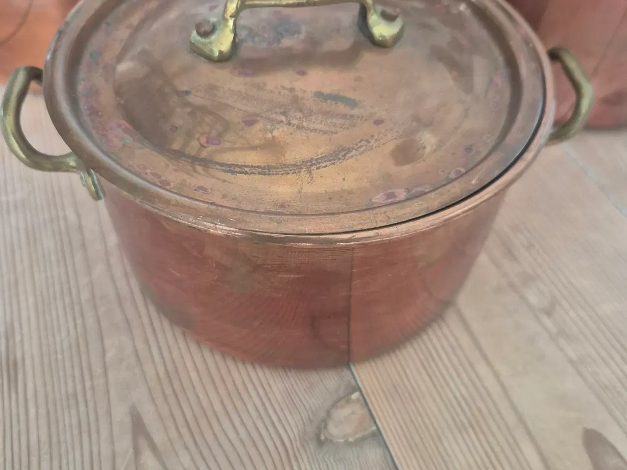 Billede 1 - Kobbergryder 3 stk