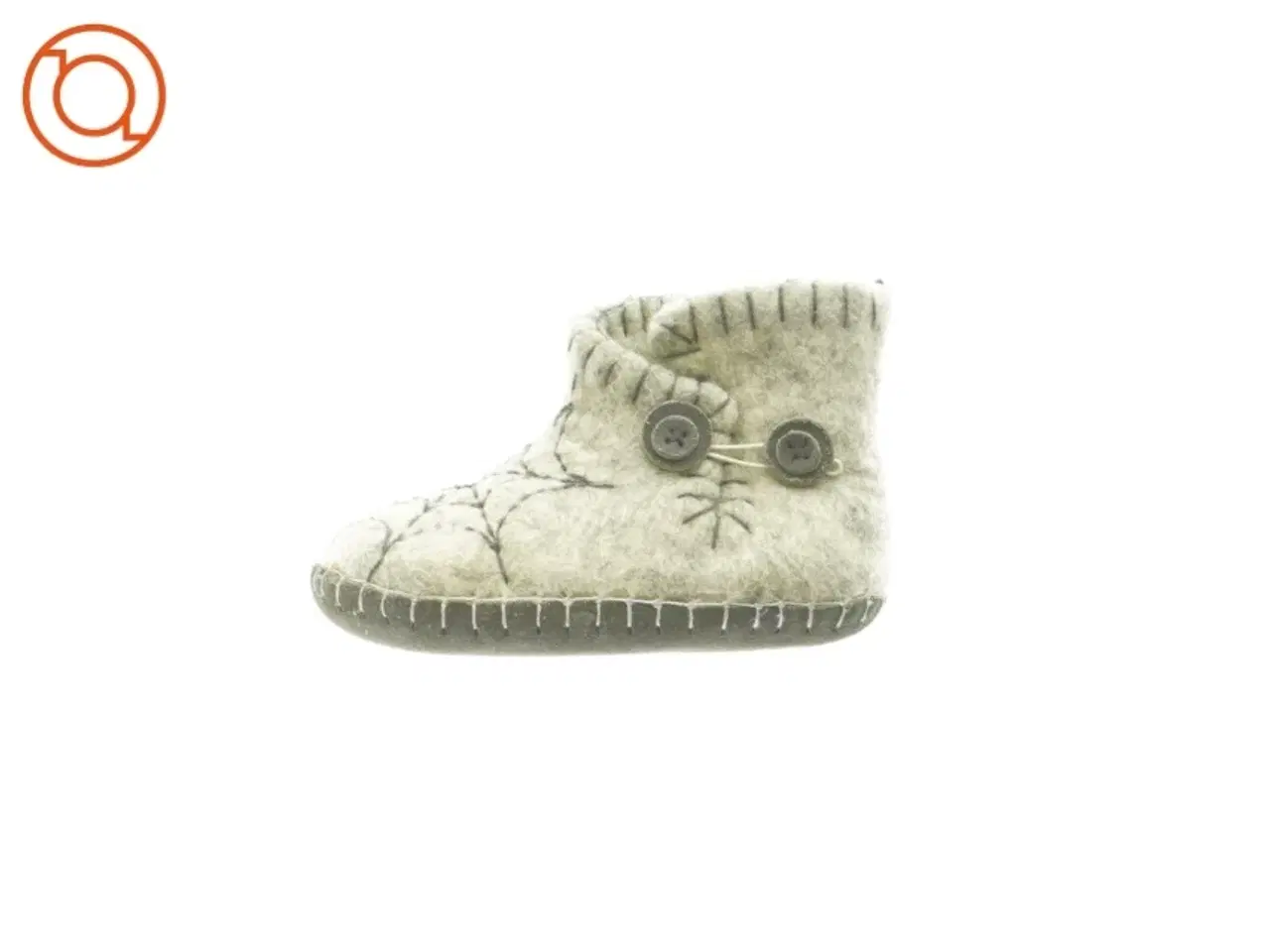 Billede 1 - Uld sutsko med edderkop og spindelvæv (str. 22)