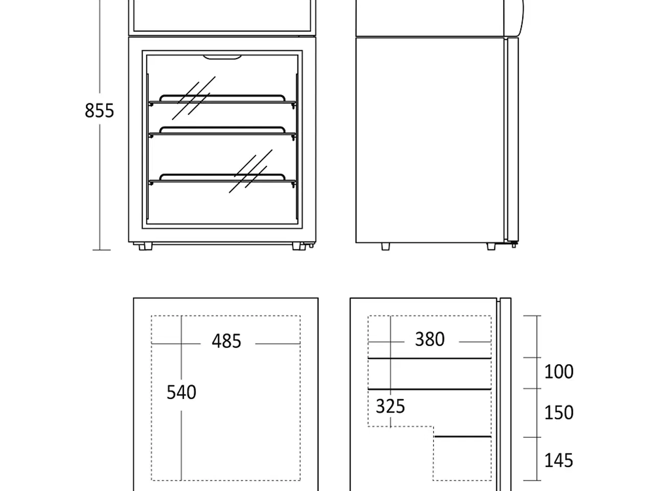 Billede 2 - Scandomestic Display Fryser 88 Liter Statisk