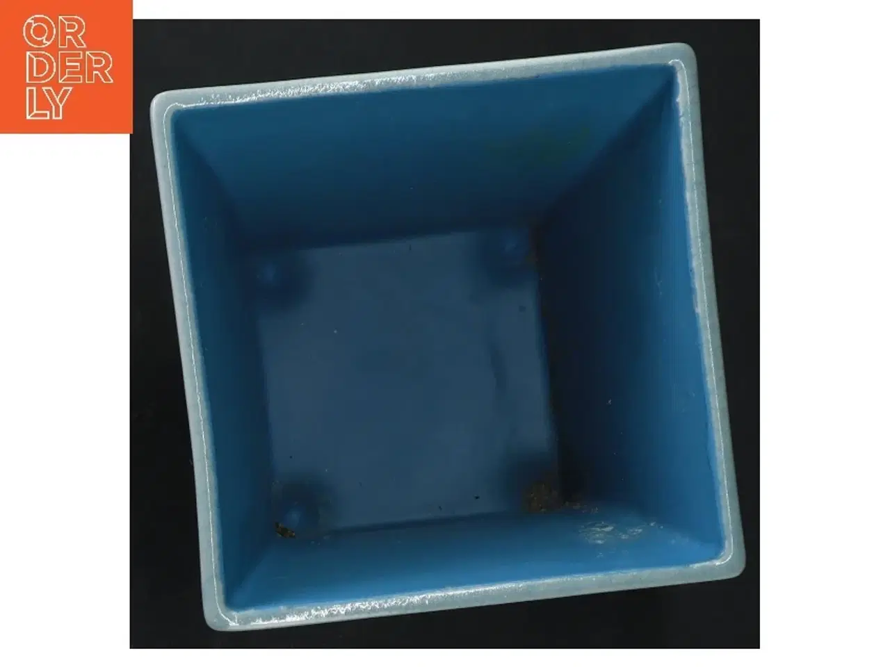 Billede 3 - Blå urtepotteskjuler(str. H. 12 cm)