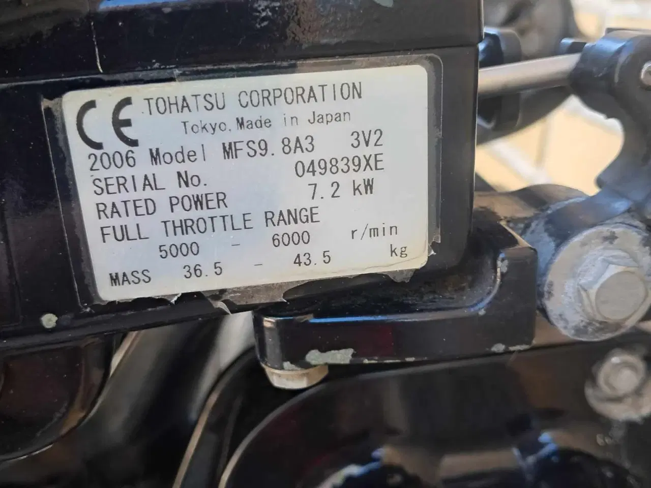 Billede 6 - Tohatsu 9.8 hk 4-takts 